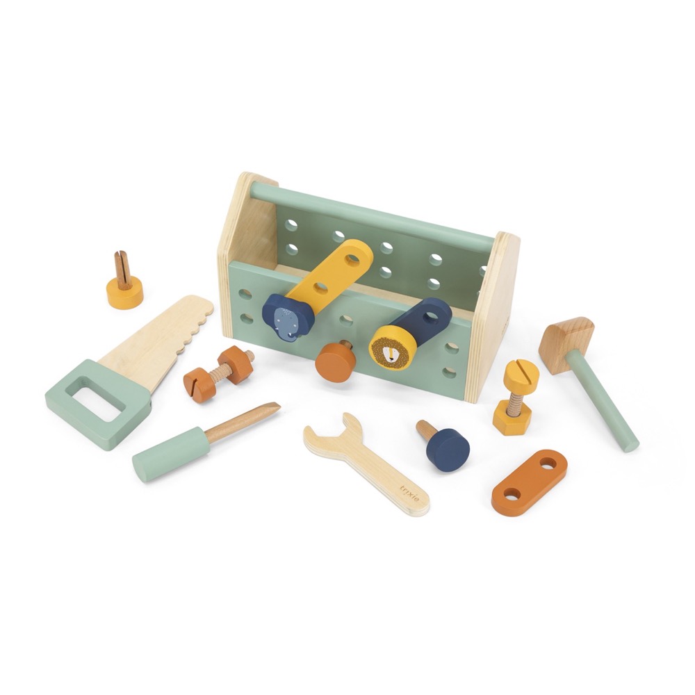 Caja de herramientas de madera 
